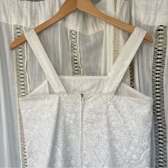 Vintage Lilly Pulitzer 60s/70s White Cutout Embroidered Bridal Midi Dress 10/12 - Picture 5 of 10